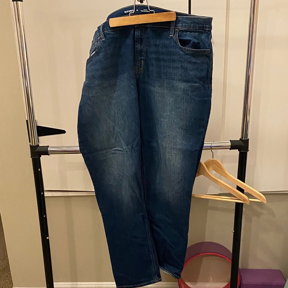 Old Navy Dark Blue Mid-Rise Jeans